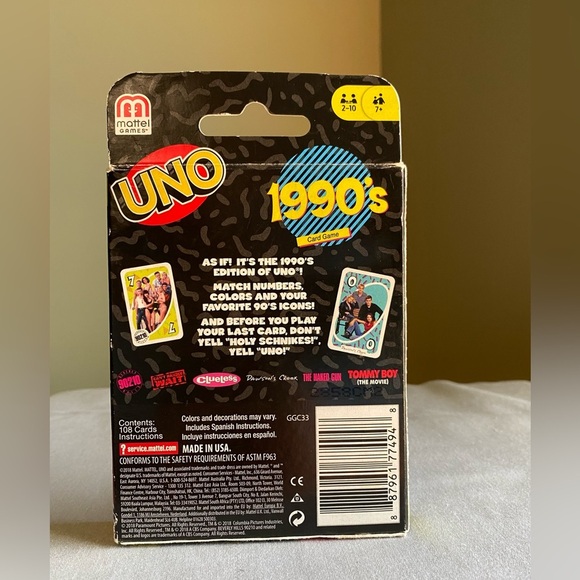 UNO 1990's Card Game - unopened - Picture 2 of 2